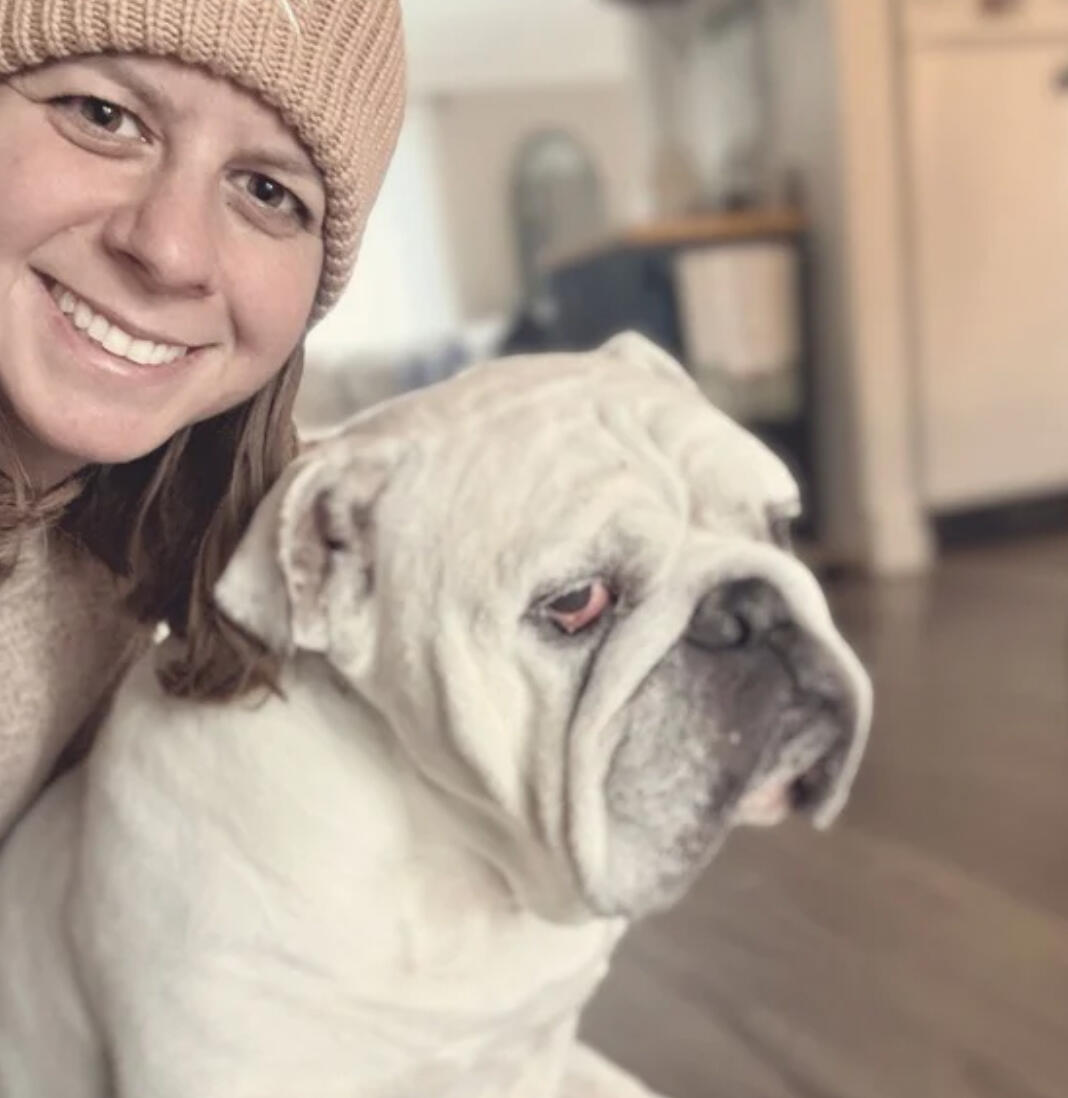 RUFF LIFE Ohio trusted pet sitter with bulldog – CPR trained, insured, background checked.